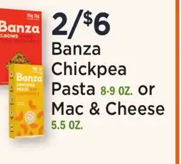 Heinen's Banza Chickpea Pasta 8-9 OZ. or Mac & Cheese 5.5 OZ offer