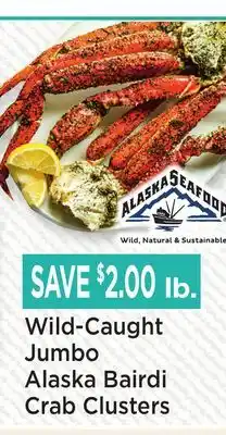 Heinen's Wild-Caught Jumbo Alaska Bairdi Crab Clusters offer