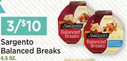 Heinen's Sargento Balanced Breaks offer