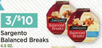 Heinen's Sargento Balanced Breaks offer