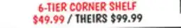 Ollie's 6-TIER CORNER SHELF offer