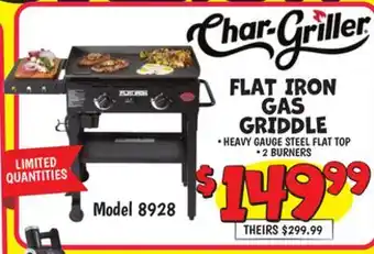 Ollie's Model 8928 FLAT IRON GAS GRIDDLE offer