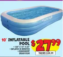 Ollie's 10' INFLATABLE POOL offer