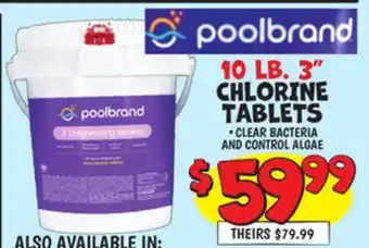 Ollie's 10 LB. 3 CHLORINE TABLETS offer