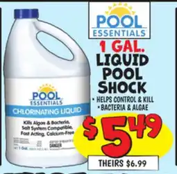 Ollie's 1 GAL. LIQUID POOL SHOCK offer
