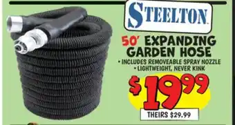 Ollie's 50' EXPANDING GARDEN HOSE offer