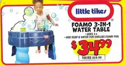 Ollie's FOAMO 3-IN-1 WATER TABLE offer