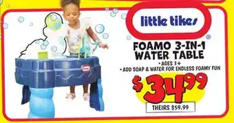 Ollie's FOAMO 3-IN-1 WATER TABLE offer