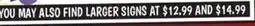 Ollie's YOU MAY ALSO FIND LARGER SIGNS offer