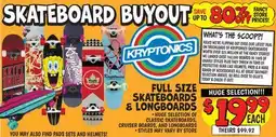 Ollie's FULL SIZE SKATEBOARDS & LONGBOARDS offer