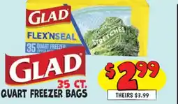 Ollie's 35 CT. QUART FREEZER BAGS offer