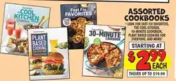 Ollie's ASSORTED COOKBOOKS offer