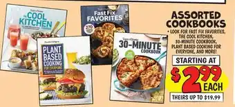 Ollie's ASSORTED COOKBOOKS offer