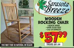Ollie's WOODEN ROCKING CHAIR offer