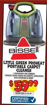 Ollie's LITTLE GREEN PROHEAT PORTABLE CARPET CLEANER offer