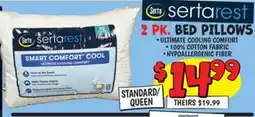 Ollie's 2 PK. BED PILLOWS offer
