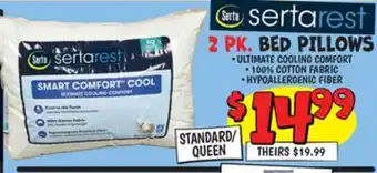 Ollie's 2 PK. BED PILLOWS offer