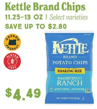 Market of Choice Kettle brand chips offer