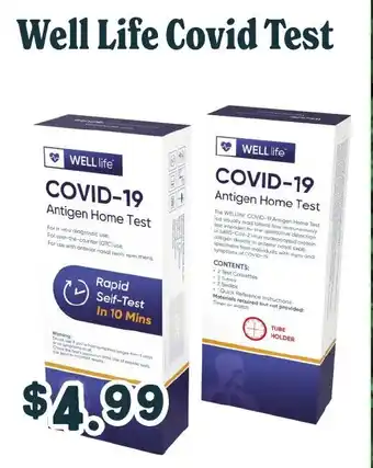 Market of Choice Well life covid test offer