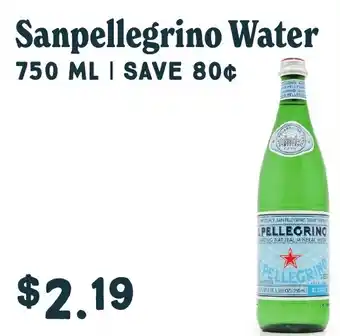 Market of Choice Sanpellegrino water offer