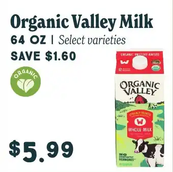 Market of Choice Organic valley milk offer