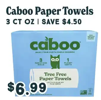 Market of Choice Caboo paper towels offer