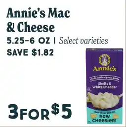 Market of Choice Annie's mac & cheese offer