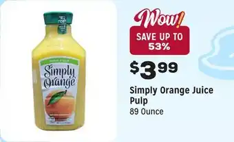 Grocery Outlet Orange Juice Pulp offer