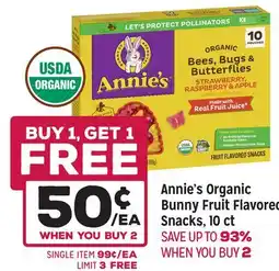Grocery Outlet Annie's Organic Bunny Fruit Flavored Snacks offer