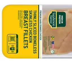 Grocery Outlet Sanderson Farms Thin Sliced Boneless Skinless Chicken Breast Fillets offer
