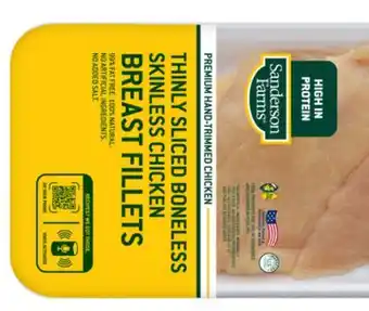 Grocery Outlet Sanderson Farms Thin Sliced Boneless Skinless Chicken Breast Fillets offer