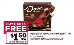 Grocery Outlet Dove Dark Chocolate Variety Minis offer