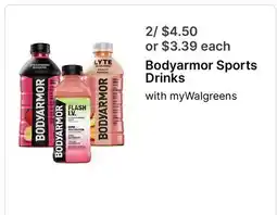 Walgreens Bodyarmor Sports Drinks offer