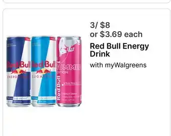 Walgreens Red Bull Energy Drink offer