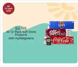 Walgreens All 12-Pack Soft Drink Products offer