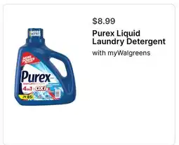 Walgreens Purex Liquid Laundry Detergent offer