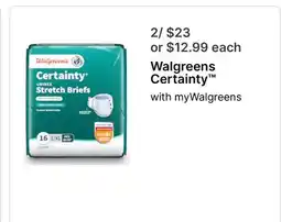 Walgreens Walgreens Certainty offer