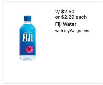 Walgreens Fiji Water offer