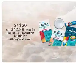 Walgreens Liquid I. V. Hydration Multiplier offer