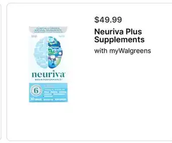 Walgreens Neuriva Plus Supplements offer