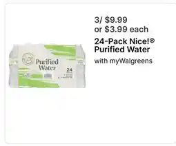 Walgreens 24-Pack Nice Purified Water offer