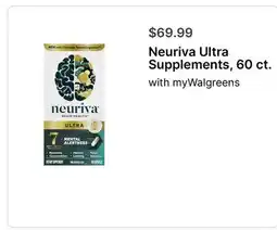 Walgreens Neuriva Ultra Supplements, 60 ct offer