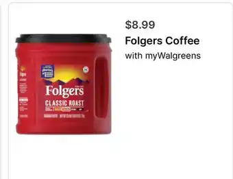Walgreens Folgers Coffee offer