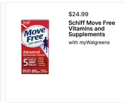 Walgreens Schiff Move Free Vitamins and Supplement offer