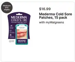 Walgreens Mederma Cold Sore Patches, 15 pack offer
