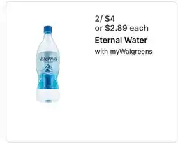 Walgreens Eternal Water offer