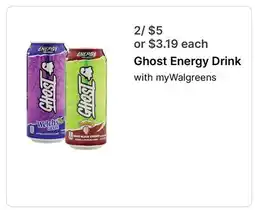 Walgreens Ghost Energy Drink offer
