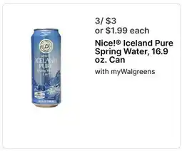Walgreens Iceland Pure Spring Water offer