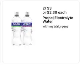 Walgreens Propel Electrolyte Water offer