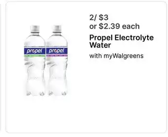 Walgreens Propel Electrolyte Water offer